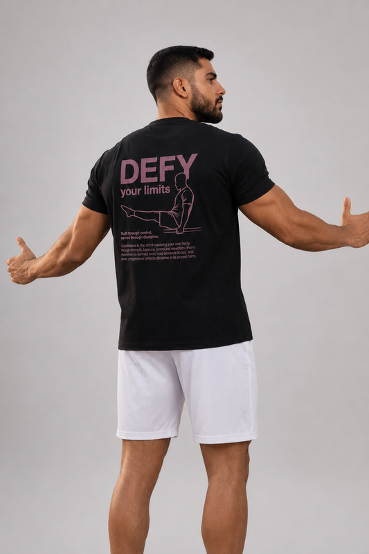 DEFY Calisthenics Graphic T-Shirt – Black