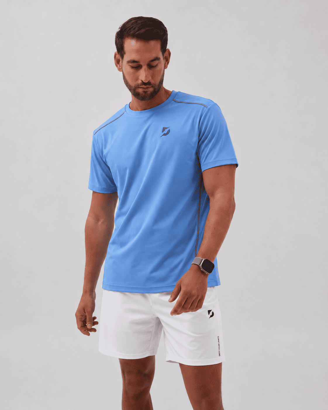 DEFY Padel Performance T-Shirt – Sky Blue