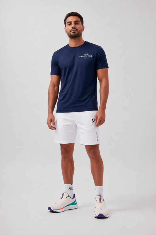 DEFY Men’s Athletic Club T-Shirt – Navy Blue