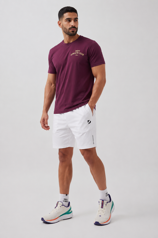 DEFY Men’s Athletic Club T-Shirt – Burgundy