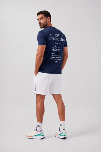 DEFY Men’s Athletic Club T-Shirt – Navy Blue