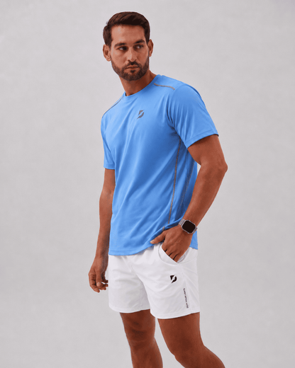 DEFY Padel Performance T-Shirt – Sky Blue