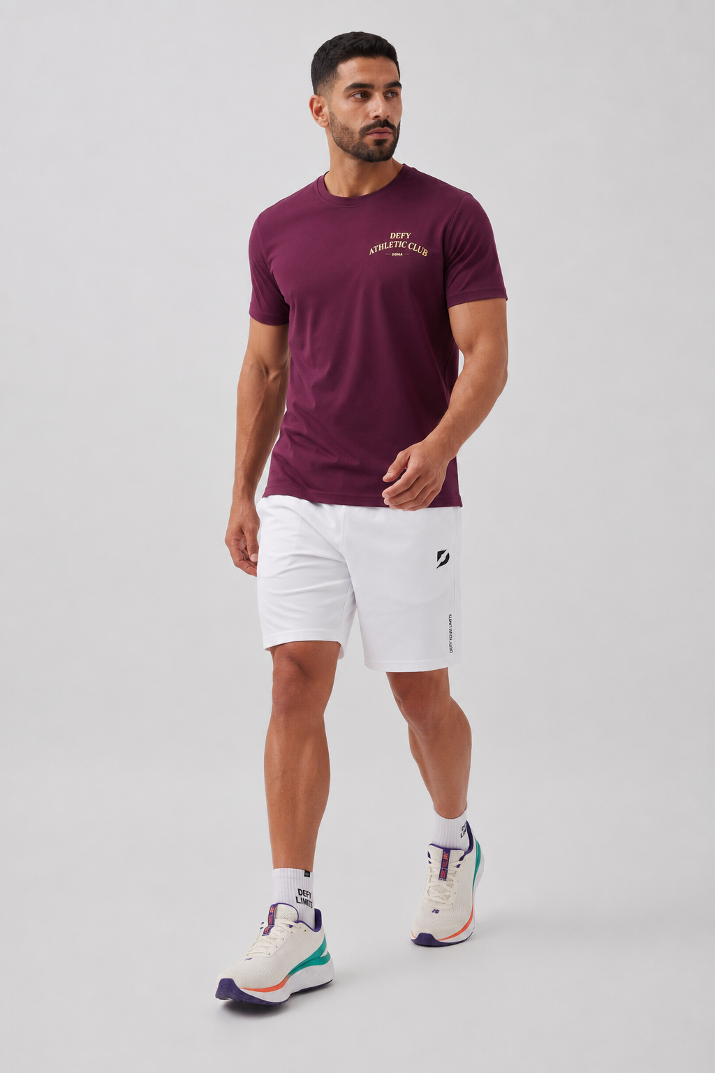 DEFY Men’s Athletic Club T-Shirt – Burgundy
