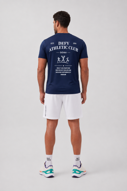 DEFY Men’s Athletic Club T-Shirt – Navy Blue