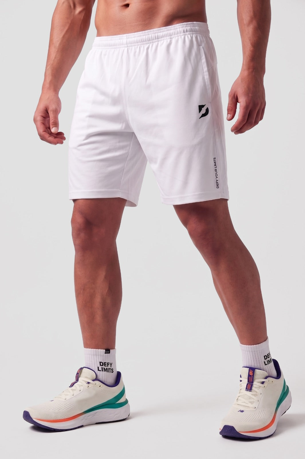 Defy White Shorts – Lightweight Quick-Dry Padel & Training