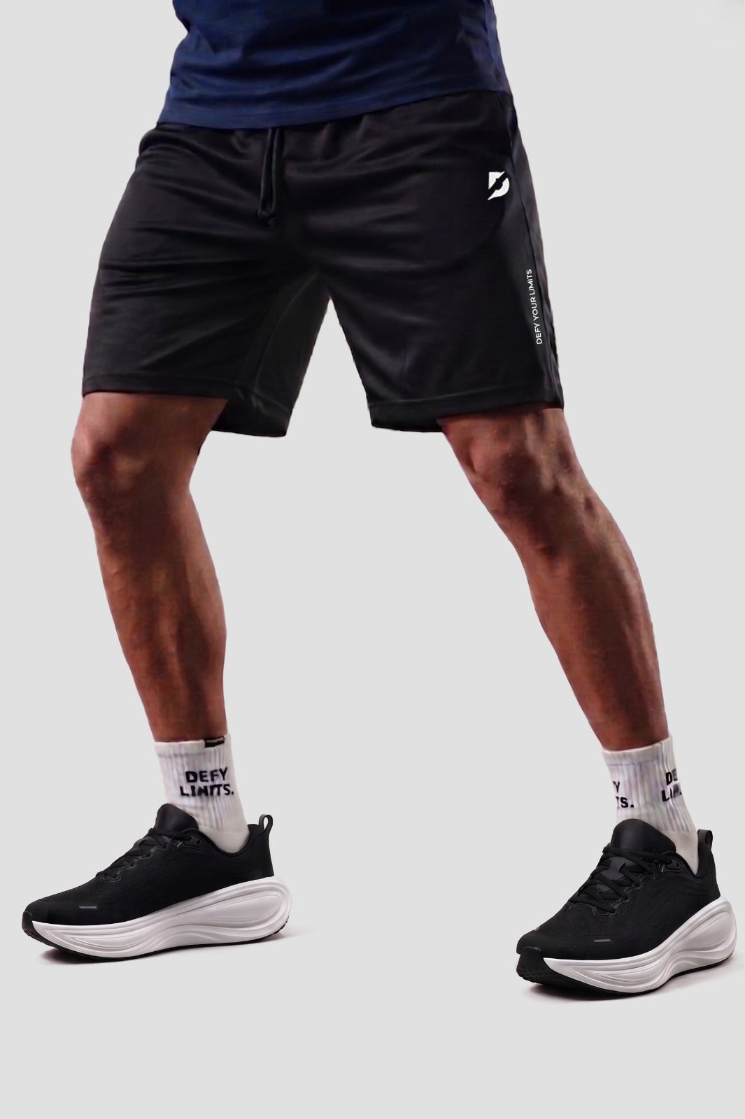 Defy Black Shorts – Lightweight Quick-Dry Training & Padel