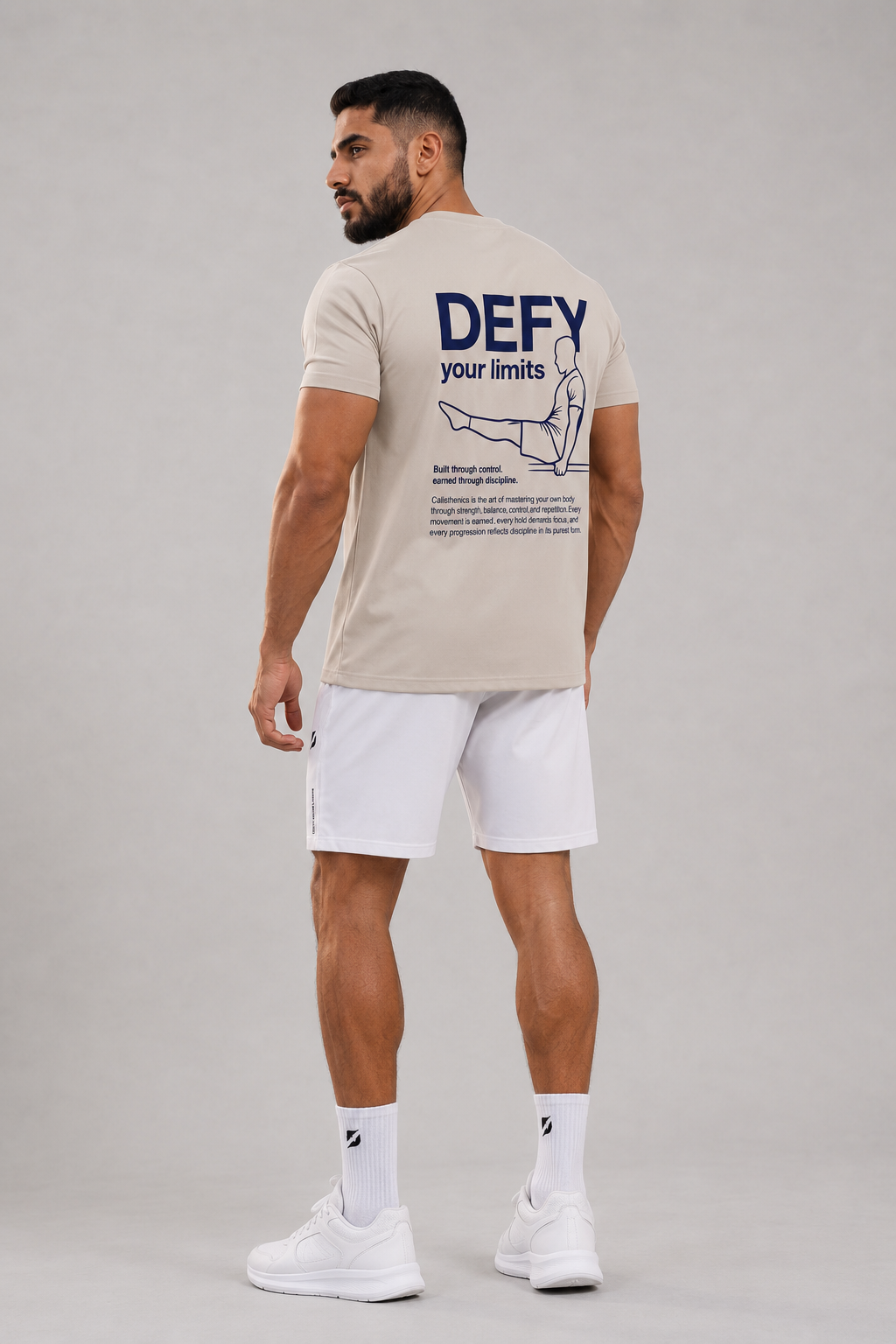DEFY Calisthenics Graphic T-Shirt– Off White