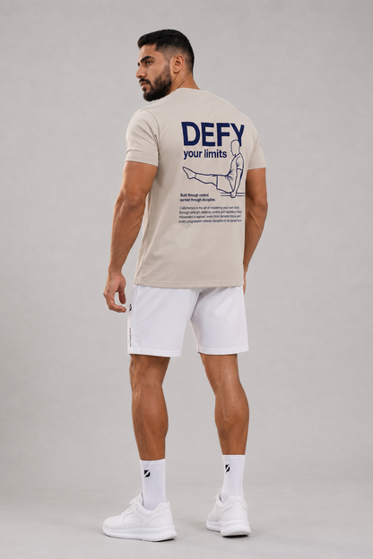 DEFY Calisthenics Graphic T-Shirt– Off White