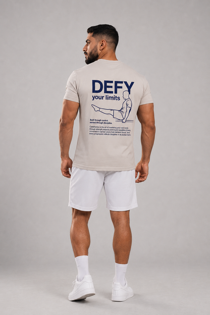 DEFY Calisthenics Graphic T-Shirt– Off White