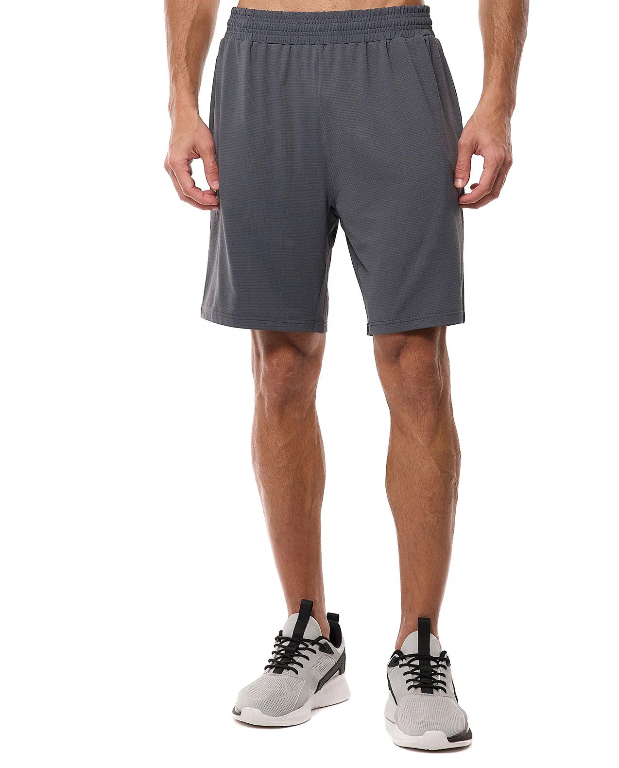 Solid Active Shorts with Drawstring Waist