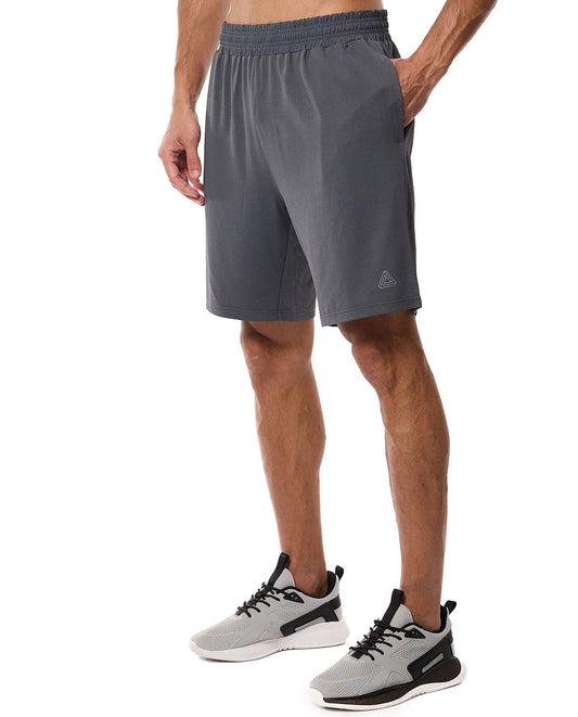 Solid Active Shorts with Drawstring Waist